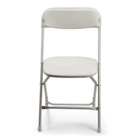 Atlas Commercial Products TitanPRO™ Aluminum Plastic Folding Chair, White PFC2-ALUM-WH